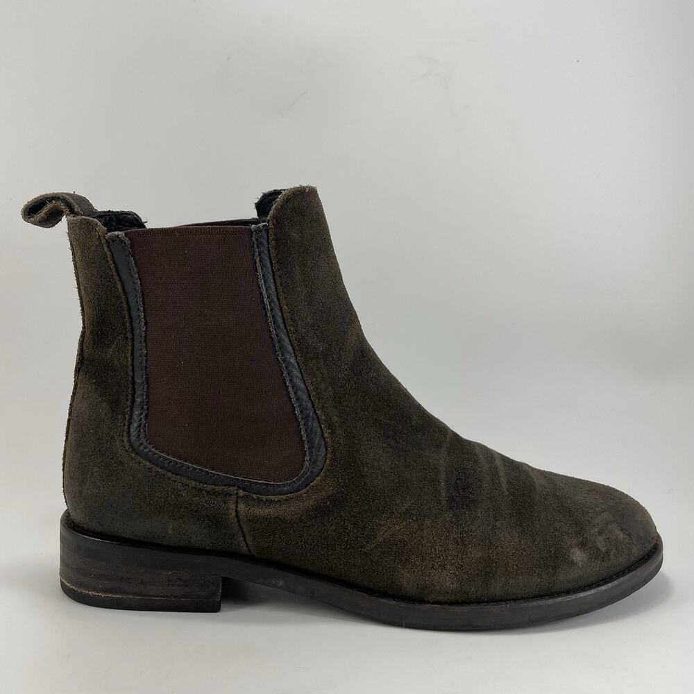 Thursday Boot Company Duchess Chelsea Boots Womens Size 8.5 Dark Brown Suede
